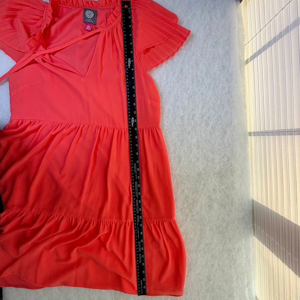 Vince Camuto‎ Tiered Babydoll Dress Size 8 Summer Wedding Vacation Brunch Party - Picture 7 of 7